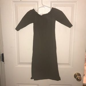 Olive green maxi dress